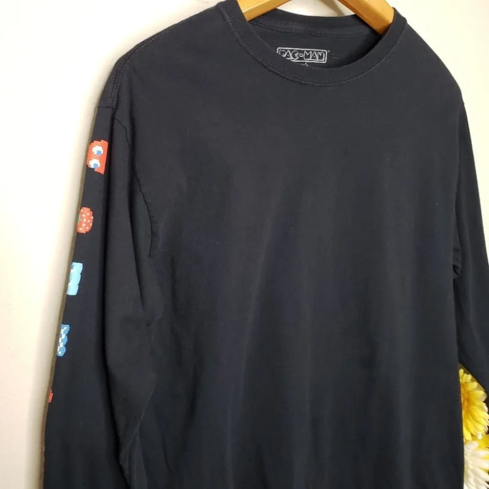 Pac-Man graphic t-shirt black size Medium - Picture 11 of 12